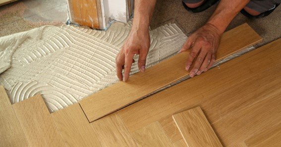 nail down floor to a cement slab