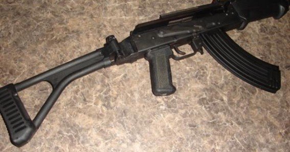 side folding ak stock
